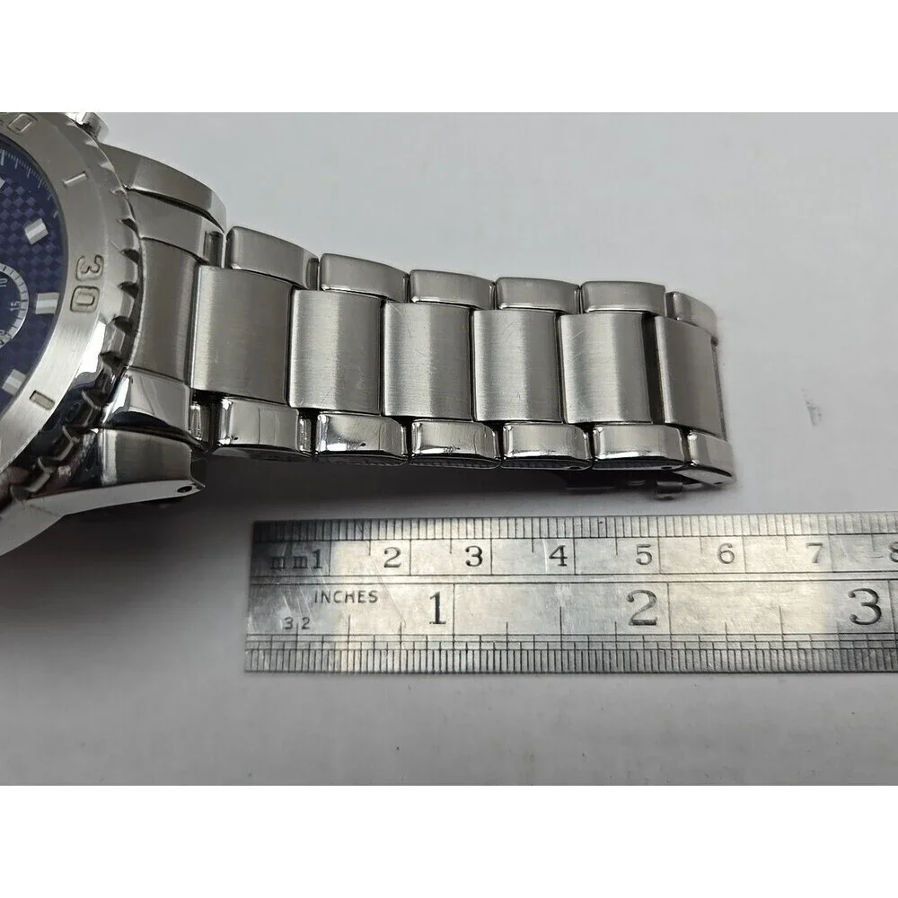 Mens Relic by Fossil Jordan Watch ZR15805 Blue Dial Multifunction New Battery - Picture 9 of 11